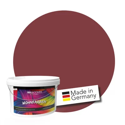 Produktbild von WALLCOVER Wandfarbe Rot Hochdeckend Klasse 1 Matt 1L für 8 m²