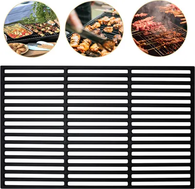 Immagine prodotto di Griglia per barbecue Griglia in ghisa smaltata Griglie per barbecue a carbonella (60 x 40 cm)