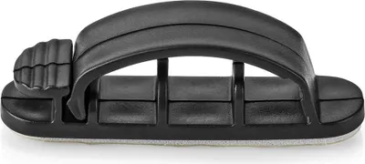 Produktbild von Nedis Kabelmanagement - Kabelclip - Gesperrt - 3 Stück - Anzahl der Steckplätze: 3 Steckplätze - max. Kabeldicke: 7.5 mm - Polypropylene - Schwarz