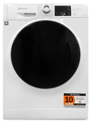 Produktbild von Bauknecht WT Super Eco 96S 41 N, Frontlader, Freistehend, Weiß, Links, Schwarz, Tasten, Drehregler