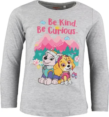 Produktbild von Paw Patrol Skye und Everest Kinder Langarmshirt – Grau / 128