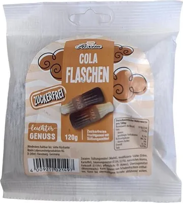 Produktbild von Rexim Cola Flaschen Fruchtgummi Zuckerfrei 120g