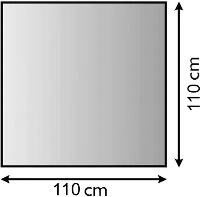 Produktbild von Metallbodenplatte Funkenschutzplatte 3 verschiedene Designs 110cm x 110cm
