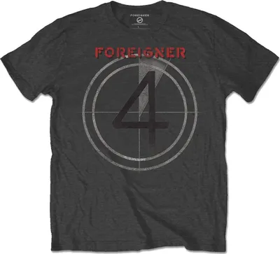 Obrázek produktu pro Foreigner - Tričko "4" pro muže/dámy Uni RO7794 (M) (Anthracite)
