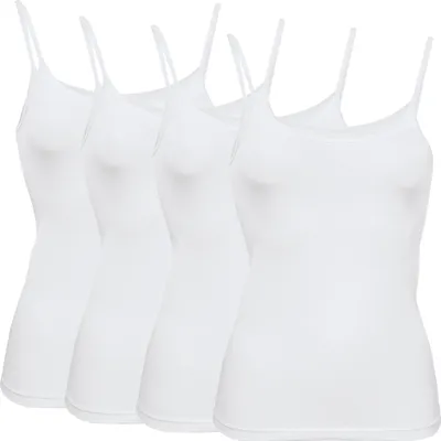 Produktbild von Erwin Müller Damen-Unterhemd 4er-Pack weiß 44