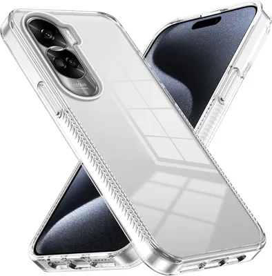 Image de Etui pour Honor 90 Lite Antidérapant, Transparent, Antichoc Etui de protection TPU Transparent