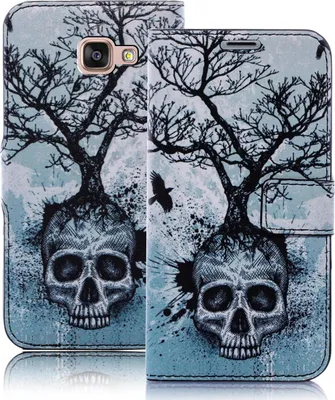 Produktbild von Samsung Galaxy A3 2016 / A310F Bookstyle Skull QBY-009