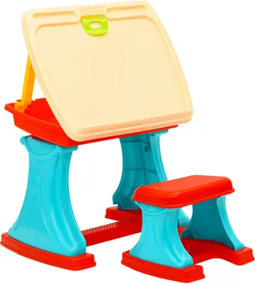 Image de Bureau et chevalet d'apprentissage réglable pour enfants