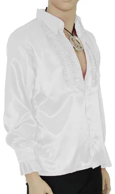 Produktbild von Rüschenhemd weiß S - XXL, Größe:XL