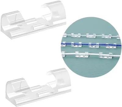 Produktbild von Kabelclips für aufgeräumtes Kabelmanagement - 60 Stück