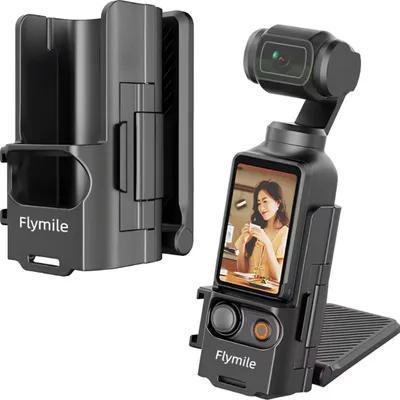 Obrázok produktu pre Magnetický adaptér na montáž stojana pre DJI OSMO POCKET 3 - Nastaviteľný uhol 1/4" závitu
