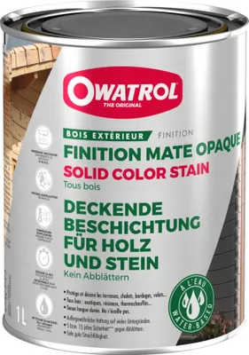 Produktbild von Owatrol Solid Color Deckweiss matt 1 L