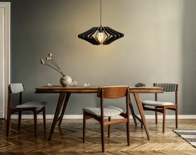 Produktbild von Opviq, 173- 173FLH, Schwarz, Kronleuchter, MDF -Körper (Dicke: 3 mm)