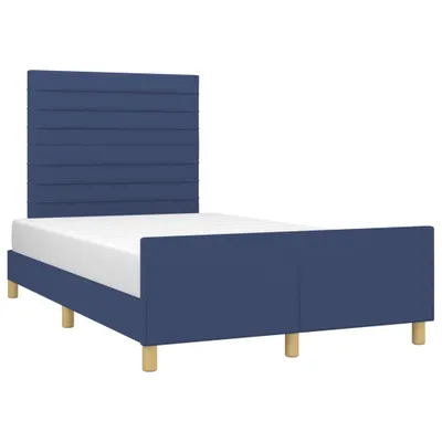 Produktbild von Bettgestell ohne Matratze Blau 120x190 cm Stoff