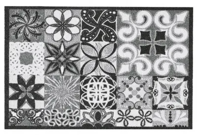 Produktbild von MD-Entree Sauberlaufmatte Impression Portugese Tiles 40x60cm, grau