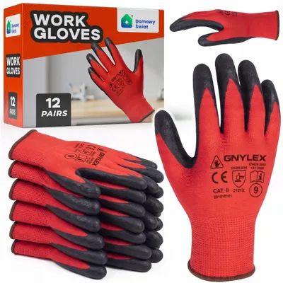 Produktbild von Latex-Schutzhandschuhe Für Die Gartenarbeit „Vampirki“, 12 Paare, Grösse 9/L