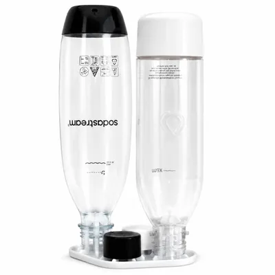 Zdjęcie produktu dla OCIEKACZ do butelek SODASTREAM na 2 dwie butelki UCHWYT kolor biały, Obraz wygenerowany przez AI