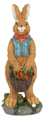 Immagine prodotto di Clayre & Eef figura decorativa coniglio 5x5x13 cm plastica marrone