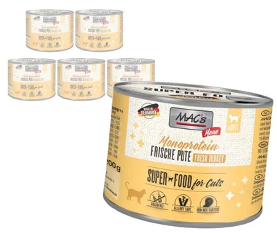 Zdjęcie produktu dla MAC's 6x200g Monoproteinowa Mokra Karma Dla Kota Indyk