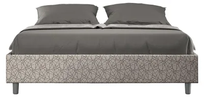 Immagine prodotto di Letto Matrimoniale Sommier 160x190 cm con Rete Azelia Era 02 Grigio