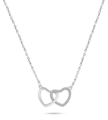 Produktbild von Romantisches Silbercollier mit Zirkonen NCL91W