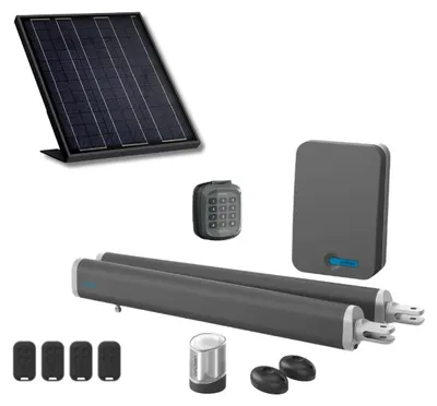 Produktbild von Solarantrieb mit Avidsen Teha SE-Zylindern und Digicode für Flügeltore