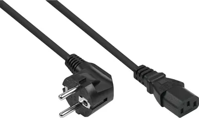 Immagine prodotto di kabelmeister Kaltgeräteverläng. Stecker C14 / C13 schw. 2m