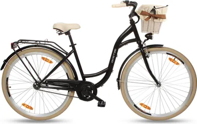 Produktbild von Goetze Style 28 Zoll Damen Citybike, 1-Gang Rücktrittbremse, Tiefeinstieg, Komfortfahrrad mit Korb