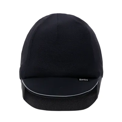 Image de Casquette de vélo Santini - PASSO - Noir UNI
