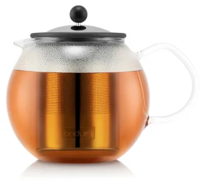 Productafbeelding van Bodum 1801-16 theepot met Assam-thee, voorzien van een roestvrijstalen filter, 1,0 liter