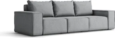 Produktbild von Gartensofa Loungesofa Sofa 3-Sitzer GARDENT wetterfester Stoff NXL Grau