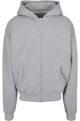 Imagen del producto de Construye tu marca: Sudadera con cremallera completa para hombre, modelo TN3609 (talla XS), color gris melange