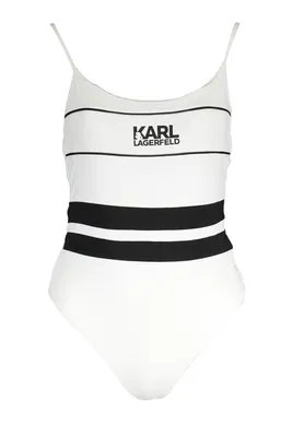 Zdjęcie produktu dla KARL LAGERFELD BEACHWEAR Strój kąpielowy damski tekstylny biały SF17804 - Rozmiar: S