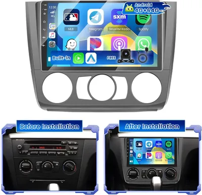 Obrázek produktu pro Android autorádio - 2 DIN rádio - Multimediální systém - Rádio s dotykovým displejem - Autorádio s CarPlay - 9palcový displej