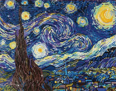 Immagine prodotto di Brandunit DD9.001 - Notte stellata di Van Gogh Diamante Dotz: 51x40 cm (D