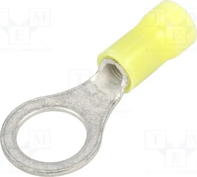 Image de 2 connecteurs à sertir pour câble, modèle M10, pour section de câble de 3 à 6 mm², diamètre : 10,5 mm, isolés, référence 160300. Isolés