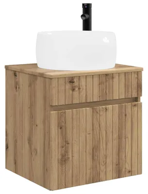 Immagine prodotto di vidaXL Mobile lavabo da appendere a parete in rovere Artisan