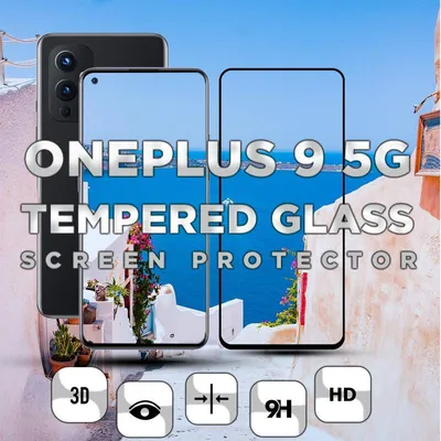 Obrázok produktu pre 1-balenie OnePlus 9 5G Ochranné sklo na displej - Tvrdené sklo 9H - Super kvalita 3D