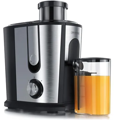Productafbeelding van Arendo JUICER, zwart, roestvrij staal, traploos, 1 liter, 0,35 liter, 6,5 cm, 73 dB