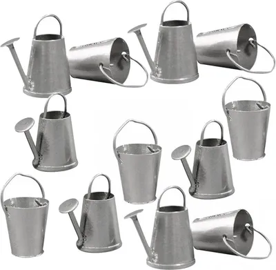 Obrázok produktu pre 6 mini kanvičiek a 6 kovových vedier 2 cm