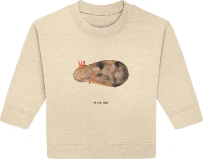 Produktbild von Mr. & Mrs. Panda Organic Baby Pullover Einhorn Meerschweinchen 24. - 36. Monat - Natural Raw - Geschenk, Unicorn, Meerhörnchen, Meerschwein, Bullover, Einhörner