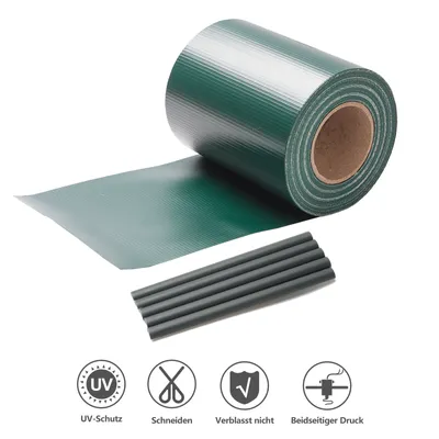 Obrázok produktu pre Jopassy 8x 70m fólia na ochranu súkromia Gartenfreude fólia PVC plotová fólia Pásy na ochranu súkromia, zelené