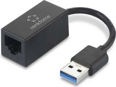 Produktbild von Renkforce RF-4708614 Netzwerkadapter 1 GBit/s USB-A (USB 3.2 Gen 1), Gigabit-LAN (1 Gbit/s)
