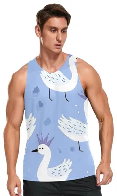 Productafbeelding van Heren Sneldrogende Tanktop met Cartoonprint