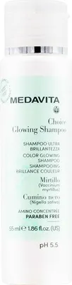 Produktbild von Medavita Choice Glowing Shampoo 55ml - Ultra-Glanz Shampoo