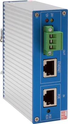 Obrázek produktu pro Exsys Ethernt PoE++ Splitter 10/100/1000M 802.3bt 24VDC/2A/48W - Switch - 0,1 Gbps
