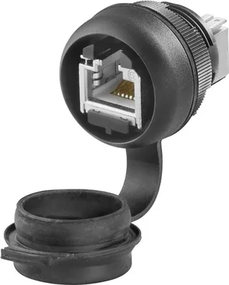 Produktbild von Weidmüller IE-FCM-RJ45-C, RJ-45, Schwarz, -40 - 70 °C, 36,7 g