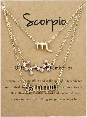 Image de Set Signe du Zodiaque - Scorpion | Bijoux Élégants KP38786