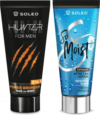 Produktbild von SOLEO HUNTER 150 ml BRONZER FÜR MÄNNER + AFTER SUN BALSAM 150 ml
