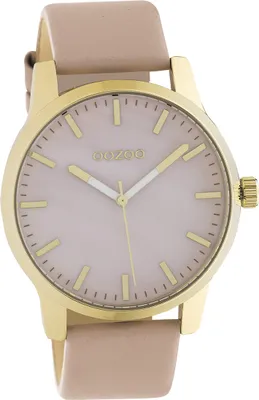 Produktbild von Oozoo Leder Damen Uhr Analog Quarzuhr Armband rosa Timepieces D2UOC10727